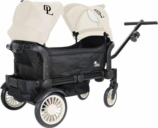 Deryan Luxe Sandy Bolderkar - Duo Buggy - Tandem Buggy - Opvouwbaar - Inklapbare Bolderwagen - Duo Kinderwagen - Cream 11 Deryan Luxe Sandy Bolderkar - Duo Buggy - Tandem Buggy - Opvouwbaar - Inklapbare Bolderwagen - Duo Kinderwagen - Cream - Afbeelding 9
