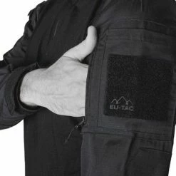 EU-TAC Combat Shirt - Ubac- Militair Shirt- Tactical Combat Shirt - Airsoft - Airsoft Shirt - Militaire Kleding- Zwart - Black - Maat M -Stroller shop 550x447