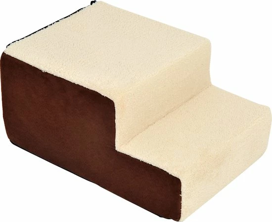 PawHut Hondentrap 3 Treden Kattentrap Huisdierentrap Huisdier Pluche Beige D06-004 8 PawHut Hondentrap 3 Treden Kattentrap Huisdierentrap Huisdier Pluche Beige D06-004 - Afbeelding 6