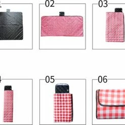 Fuegobird- Picknickdeken-200 X 200 Cm-Stranddeken- Opvouwbare Campingdeken- Waterdicht- Zanddichte Picknickmat- Draagbare Tuin-strandmat- Machinewasbaar- Voor Kamperen- Tuin- Park- Strand-geschikt Voor Kinderen's Kruipdeken (rood) -Stroller shop 550x450 3