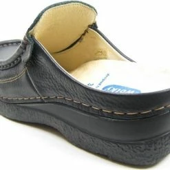 Wolky Comfortschoenen Roll Slide Zwart Leer -Stroller shop 550x458 6