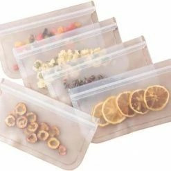 Shopdomain Silicone Voedsel Opslag Zakjes-Herbruikbare Zakjes-Lekvrij Containers-Vriezer Zak-Tassen Keuken Organizer-Top Ziplock Tassen 26x20cm -Stroller shop 550x462 1