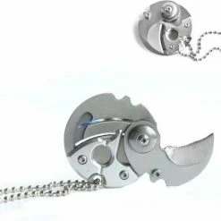 J.I.P Zakmes - Munt Mes - Coin Knife - Survival Tool - Sleutelhanger - Zilver