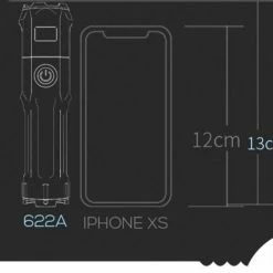 Multi Media Group Militaire Zaklamp - LED Zaklamp - Inzoombaar - USB Oplaadbaar - Spatwaterdicht - Incl Fiets Steun - 13x3cm -Stroller shop 550x467 6