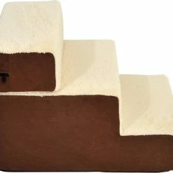 PawHut Hondentrap 3 Treden Kattentrap Huisdierentrap Huisdier Pluche Beige D06-004 20 PawHut Hondentrap 3 Treden Kattentrap Huisdierentrap Huisdier Pluche Beige D06-004 -Stroller shop 550x486 3