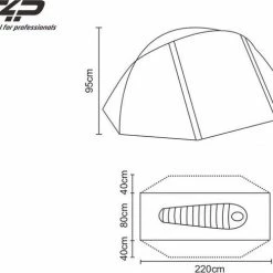 Travelforprofessionals Expedition Tent T1 - Donker Groen - 1 Persoons -Stroller shop 550x488 4