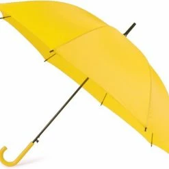 Merkloos Gele Automatische Paraplu 107 Cm