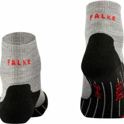 FALKE TK5 Wander Short Wandelsokken Kort Zacht Thermisch Anti-blaar Antizweet Zonder Motief Met Elastische Boord Admend Merinowol Grijs Heren Sportsokken - Maat 44-45 -Stroller shop 550x491 1