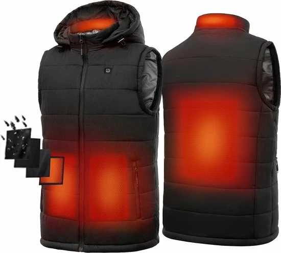 Sailwind Verwarmde Bodywarmer Heren Met Powerbank - Voor Fietsen/Motor/Ski/Kamperen/Vissen/Golf En Meer 5 Sailwind Verwarmde Bodywarmer Heren Met Powerbank - Voor Fietsen/Motor/Ski/Kamperen/Vissen/Golf En Meer - Afbeelding 3