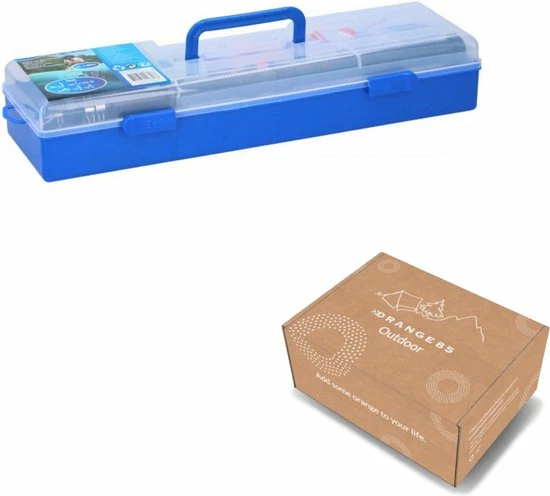 Orange85 Viskoffer Met Accessoires - 46x13x8 Cm - Gevuld - Vishengelset - Kunstaas - Vishaakjes - Visloodjes - Dobbers - Spinner 7 Orange85 Viskoffer Met Accessoires - 46x13x8 Cm - Gevuld - Vishengelset - Kunstaas - Vishaakjes - Visloodjes - Dobbers - Spinner - Afbeelding 5