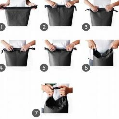 AA Commerce Waterproof Dry Bag Sack - Waterdichte Zak Tas - Reistas Schoudertas Survival Outdoor Rugzak - 10L Zwart -Stroller shop 550x498 6