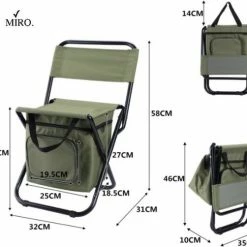 MIRO. MIRO Visstoel - Opvouwbaar - Rugleuning - Draagbaar - + Opbergtas - Outdoor -Stroller shop 550x502 6