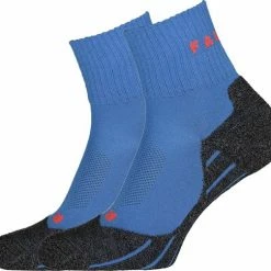 FALKE TK2 Explore Cool Short Wandelsokken Kort Zacht Thermisch Anti-blaar Antizweet Zonder Motief Met Elastische Boord Verkoelend Ademend Sneldrogend Blauw Dames Sportsokken - Maat 41-42 -Stroller shop 550x503 2