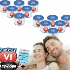 Merkloos 12 X LayZSpa Filter Type VI Onderhoud Filtercartridge - Filterpatroon VI - Reservefilterelement Voor Lay-Z-Spa - Spa Filter Jacuzzi + Serviceboek -Stroller shop 550x517 7