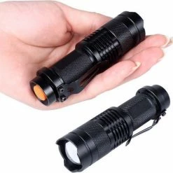 Now4you.nl Hoge Kwaliteit Zaklamp Mini CREE LED 2000LM Zwart Waterproof -Stroller shop 550x521 9