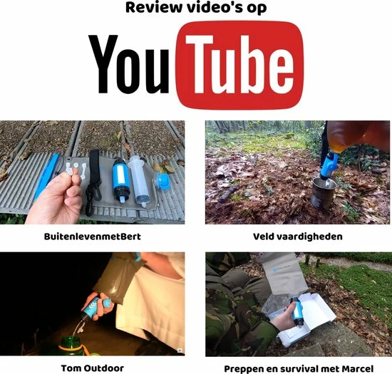 TrailAqua Waterfilter Survival 0.1Micron - Filtert Bacteriën - Snelle Drinkwaterfilter En Waterzuivering Met Waterzak Voor Outdoor, Kamperen, Preppen En Wandelen 6 TrailAqua Waterfilter Survival 0.1Micron - Filtert Bacteriën - Snelle Drinkwaterfilter En Waterzuivering Met Waterzak Voor Outdoor, Kamperen, Preppen En Wandelen - Afbeelding 4