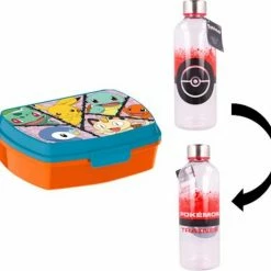 Star Pokemon Brooddoos + Grote Drinkfles - Waterfles 850 Ml