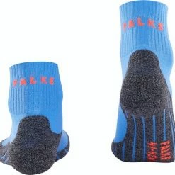 FALKE TK2 Explore Cool Short Wandelsokken Kort Zacht Thermisch Anti-blaar Antizweet Zonder Motief Met Elastische Boord Verkoelend Ademend Sneldrogend Blauw Dames Sportsokken - Maat 41-42 -Stroller shop 550x528