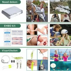 Merkloos Survival Kit – 35-delig – Outdoor Kit – Survival Set – Mes – Kompas – Noodpakket – Survival Gear – Multitool Creditcard – Incl. Opbergdoos -Stroller shop 550x529 3