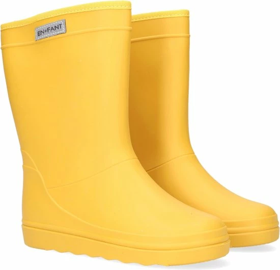 Enfant Rubber Rain Boot Solid Regenlaarzen - Rubber Laarzen - Meisjes - Geel - Maat 32 4 Enfant Rubber Rain Boot Solid Regenlaarzen - Rubber Laarzen - Meisjes - Geel - Maat 32 - Afbeelding 2