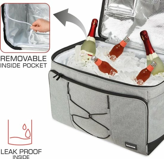 Bomoe Opvouwbare Koeltas IceBreezer KT53 - Koelbox Voor Onderweg - 53x37x32 Cm - 52 Liter - Picknicktas Perfect Voor Barbecues Of Festivals 11 Bomoe Opvouwbare Koeltas IceBreezer KT53 - Koelbox Voor Onderweg - 53x37x32 Cm - 52 Liter - Picknicktas Perfect Voor Barbecues Of Festivals - Afbeelding 9