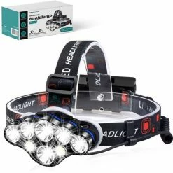 MM Brands Hoofdlamp - Hardloop & Wandel Lampjes - Militaire LED Verlichting - Zaklamp - Oplaadbaar - Waterdicht - Wit + Rood Licht