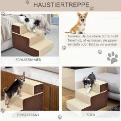 PawHut Hondentrap 3 Treden Kattentrap Huisdierentrap Huisdier Pluche Beige D06-004 26 PawHut Hondentrap 3 Treden Kattentrap Huisdierentrap Huisdier Pluche Beige D06-004 -Stroller shop 550x538 3