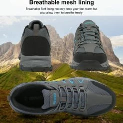 Geweo Wandelschoenen Unisex - Outdoorschoenen - Outdoor Antislip - Waterdicht En Ademend - Extra Comfort - Kerstmis - Kerstfeest - Christmas Gift - Grijs - Maat 39 -Stroller shop 550x539 6