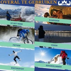 KingsPower Heated Jacket M Unisex - Incl. Powerbank - Elektrisch Verwarmde Winterjas Van Licht Polyester - Waterafstotend En Winddicht -Stroller shop 550x542 1