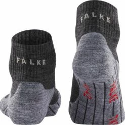 FALKE TK5 Wander Short Wandelsokken Kort Zacht Thermisch Anti-blaar Antizweet Zonder Motief Met Elastische Boord Admend Merinowol Grijs Dames Sportsokken - Maat 37-38 -Stroller shop 550x544 13