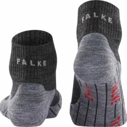 FALKE TK5 Wander Short Wandelsokken Kort Zacht Thermisch Anti-blaar Antizweet Zonder Motief Met Elastische Boord Admend Merinowol Grijs Dames Sportsokken - Maat 41-42 -Stroller shop 550x544 4