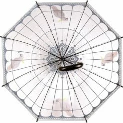 Merkloos Paraplu Vogelkooi Transparant / Zwart -Stroller shop 550x544 6