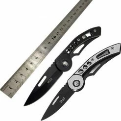 TECQX Z52 Tactical Zakmes - Opvouwbaar - Discreet - Survival Mes – Met Clip - Vlijmscherp – RVS/Staal - Zwart -Stroller shop 550x545 11