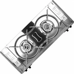 SMH LINE® - Dubbele Campingland -Portable GAS Stove - 2-Pits - RVS - Camping Kooktoestel - Kookbrander - -Gasbranders- Kookstel- Draagbaar Gasfornuis- INCLUSIEF 8x Gasflessen -Stroller shop 550x546 8