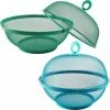 Vliegenkap Voedselkap Metaal 2 Delig - Foodcover - Set 2 Stuks Blauw En Groen - Flystopper -Stroller shop 550x548 21