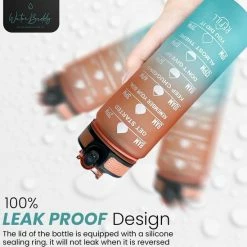 WaterBuddy Waterfles - Waterfles Met Tijdmarkering - Motivatie Waterfles - Liter Drinkfles - Luxe Drinkfles Met Rietje -Stroller shop 550x549 14