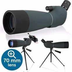 Zoomble® Spotting Scope - 25x75 Zoom - Met Draagzak, Tripod & Telefoonhouder - 70 Mm Lens - Voor Vogelspotten, Natuur, Outdoor & Jagen - Monoculair - Monokijker - Black Friday 2022 - Sinterklaas