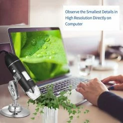 A.K.A. USB Digitale Microscoop, 50X Tot 1600X 8 LED Draagbare Pocket Handheld Vergroting Endoscoop Camera Met Stand Voor Kinderen Studenten Compatibel Met Android OTG-telefoon Windows 7 8 10 Linux M -Stroller shop 550x550 148
