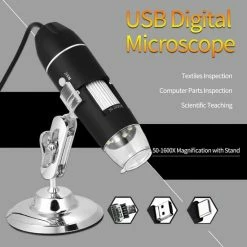 A.K.A. USB Digitale Microscoop, 50X Tot 1600X 8 LED Draagbare Pocket Handheld Vergroting Endoscoop Camera Met Stand Voor Kinderen Studenten Compatibel Met Android OTG-telefoon Windows 7 8 10 Linux M -Stroller shop 550x550 149