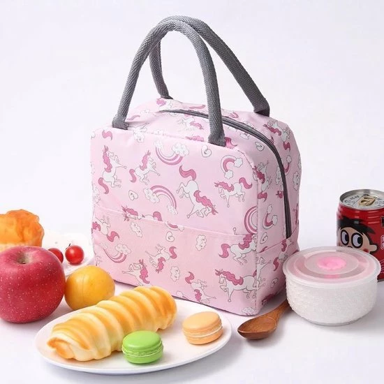 SIVAYES Lunchtas - Koeltas - Schooltas - Leuke Vrolijke Picknicktas - Kinderen & Volwassenen - Roze Unicorn-Eenhoorn - Sinterklaascadeau - Kerstcadeau 5 SIVAYES Lunchtas - Koeltas - Schooltas - Leuke Vrolijke Picknicktas - Kinderen & Volwassenen - Roze Unicorn-Eenhoorn - Sinterklaascadeau - Kerstcadeau - Afbeelding 3