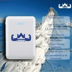 KingsPower Heated Jacket M Unisex - Incl. Powerbank - Elektrisch Verwarmde Winterjas Van Licht Polyester - Waterafstotend En Winddicht -Stroller shop 550x550 176