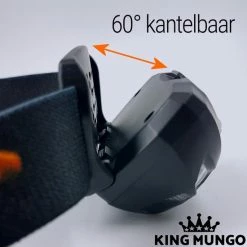 King Mungo Hoofdlamp LED Oplaadbaar - 200 Lumen - Grijs -Stroller shop 550x550 215