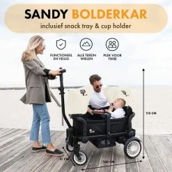 Deryan Luxe Sandy Bolderkar - Duo Buggy - Tandem Buggy - Opvouwbaar - Inklapbare Bolderwagen - Duo Kinderwagen - Cream 18 Deryan Luxe Sandy Bolderkar - Duo Buggy - Tandem Buggy - Opvouwbaar - Inklapbare Bolderwagen - Duo Kinderwagen - Cream -Stroller shop 550x550 219