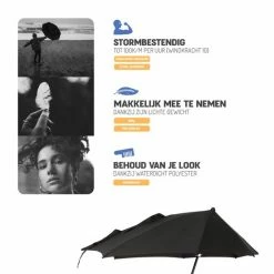 Mercadome Stormparaplu - Polsband - Paraplu - Beschermhoes - Regen - Wind - Zwart - Black Friday 2022 11 Mercadome Stormparaplu - Polsband - Paraplu - Beschermhoes - Regen - Wind - Zwart - Black Friday 2022 -Stroller shop 550x550 279