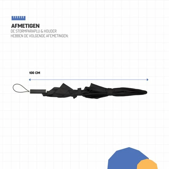 Mercadome Stormparaplu - Polsband - Paraplu - Beschermhoes - Regen - Wind - Zwart - Black Friday 2022 8 Mercadome Stormparaplu - Polsband - Paraplu - Beschermhoes - Regen - Wind - Zwart - Black Friday 2022 - Afbeelding 6