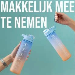 Sunnytree Waterfles Met Tijdmarkeringen -Motivatie Drinkfles - 1 Liter - Cadeau - Kleur Blauw-Oranje 12 Sunnytree Waterfles Met Tijdmarkeringen -Motivatie Drinkfles - 1 Liter - Cadeau - Kleur Blauw-Oranje -Stroller shop 550x550 289