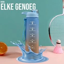 Sunnytree Waterfles Met Tijdmarkeringen -Motivatie Drinkfles - 1 Liter - Cadeau - Kleur Blauw-Oranje 16 Sunnytree Waterfles Met Tijdmarkeringen -Motivatie Drinkfles - 1 Liter - Cadeau - Kleur Blauw-Oranje -Stroller shop 550x550 292