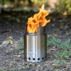 Solo Stove Titan Draagbare Kooktoestel. Geen Vloeibare Brandstof Nodig. Krachtige Efficiënte Houtverbranding En Weinig Rook. Voor 2-4 Personen, 304 Roestvrijstaal, Compact ⌀ 20 Cm, Hoogte 13 Cm, 468g. -Stroller shop 550x550 329