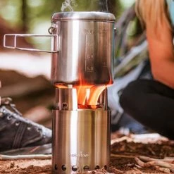 Solo Stove Titan Draagbare Kooktoestel. Geen Vloeibare Brandstof Nodig. Krachtige Efficiënte Houtverbranding En Weinig Rook. Voor 2-4 Personen, 304 Roestvrijstaal, Compact ⌀ 20 Cm, Hoogte 13 Cm, 468g. -Stroller shop 550x550 337