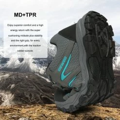 Geweo Wandelschoenen Unisex - Outdoorschoenen - Outdoor Antislip - Waterdicht En Ademend - Extra Comfort - Kerstmis - Kerstfeest - Christmas Gift - Grijs - Maat 39 -Stroller shop 550x550 342